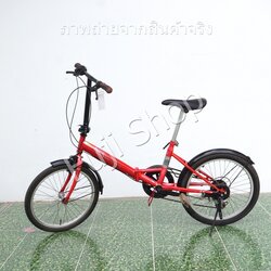 จักรยานพับได้ญี่ปุ่น - ล้อ 20 นิ้ว - มีเกียร์ - Volkswagen - สีแดง [จักรยานมือสอง]
