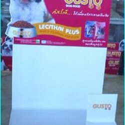 ถาดวางสินค้า (อาหารสุนัข) พร้อมงานสติกเกอร์