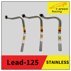 คอท่อ Honda Lead-125 NEW 2021 สแตนเลส 🔩 Stainless steel แท้ เกรด 304 หนา: 1.2 มิลลิเมตร Size 22 m.m. ราคา 350 บาท Size 25 m.m. ราคา 380 บาท Size 28 m.m. ราคา 420 บาท