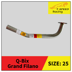 คอท่อ Yamaha Q-BIX/ Grand Filano 🔩 Stainless steel แท้ เกรด 304 หนา: 1.2 มิลลิเมตร Size 25 m.m. ราคา 300 บาท