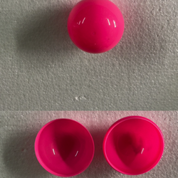 ลูกบอลออกรางวัล (สีชมพู) ขนาด7.5cm.