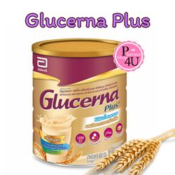Glucerna Plus Wheat 800g. กลูเซอนา พลัส #กลิ่นธัญพืช 800 กรัม. เครื่องดื่มผสมโปรตีนนม ไม่เติมน้ำตาลทราย