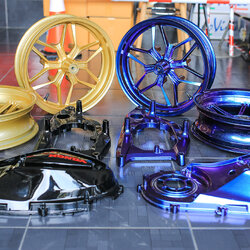 ✅ล้อสีม่วงเอฟเฟค ราคาสับพร้อมใส่พร้อมถ่วง 3000 บาท ✅ล้อสีทอง แดง น้ำเงิน ราคาสับพร้อมใส่พร้อมถ่วง 2800 บาท