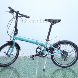 จักรยานพับได้ญี่ปุ่น - ล้อ 20 นิ้ว - มีเกียร์ - Dahon Speed P8 - สีฟ้า [จักรยานมือสอง]