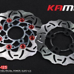 #จานดิสก์monkey125 หน้า 220 มิล.ราคา 3,200 +หลัง 190 มิล. ราคา 2,200 ลาย POWER-SLOT V.3 #monkey125