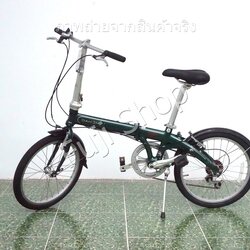 จักรยานพับได้ญี่ปุ่น - ล้อ 20 นิ้ว - มีเกียร์ - อลูมิเนียม - Dahon Route - สีเขียว [จักรยานมือสอง]