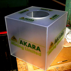 กล่องอะครีลิค สำหรับจับรางวัล พร้อมติดโลโก้ได้ตามต้องการ