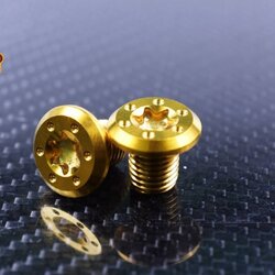 น็อตอุดรูกระจกสแตนเลสYamaha HONDA ลายดาวหยดน้ำ