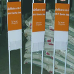 ป้าย โฆษณา ใช้วัสดุอะครีลิค/ไม้/เหล็กผสมกัน พร้อมงานพิมพ์