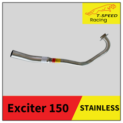 คอท่อ Yamaha Exciter 150 สแตนเลส 🔩 Stainless steel แท้ เกรด 304 หนา: 1.2 มิลลิเมตร Size STD ราคา 750 บาท