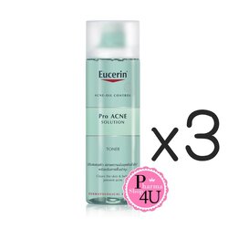 (ซื้อ3 ราคาพิเศษ) EUCERIN Pro Acne Solution Toner 200ML. (ผลิตภัณฑ์เช็ดทำความสะอาดผิวหน้า)