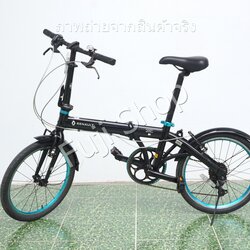 จักรยานพับได้ญี่ปุ่น - ล้อ 20 นิ้ว - มีเกียร์ - อลูมิเนียม - Renault Light 10 - สีดำ [จักรยานมือสอง]