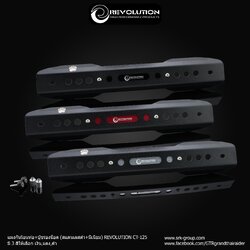 แผงกันร้อนท่อ+บู๊ชรองน็อต (สแตนเลสดำ+มีเนียม) REVOLUTION CT-125 ราคา980 ดำ เทา แดง