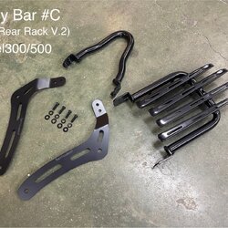 ชุดตะแกรงหลัง v.2 & กันตก MotoLordD #C HONDA REBEL 300-500 ราคา3000