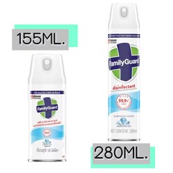 Family Guard Disinfectant Spray แฟมิลี่การ์ด ดิสอินเฟคแทนท์ สเปรย์ขจัดกลิ่น กลิ่นเมาน์เทน แอร์ (ขนาด 155/280 มล.)
