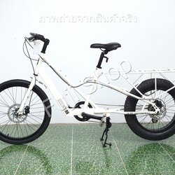 จักรยาน Cargo ญี่ปุ่น - ล้อหน้า 24x2.1 / หลัง 20x4.0 นิ้ว - เกียร์ 8 สปีด - ดิสก์เบรค - Hachi Hachi 88 Cargo Bike - แฮนด์แท้ - สีขาว [จักรยานมือสอง]