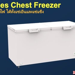 ตู้แช่แข็ง ตู้แช่เย็น สองระบบความเย็น แช่แข็งได้ แช่เย็นได้ รุ่น SCF-0615 Sanden Intercool 21.2 คิว ตู้แช่ผัก ตู้แช่หมูกะทะ ก.164 x ล.70 x ส.87 ซม.