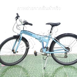 จักรยานพับได้ญี่ปุ่น - ล้อ 26 นิ้ว - มีเกียร์ - อลูมิเนียม - Dahon Espresso - สีฟ้า [จักรยานมือสอง]