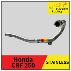 คอท่อ Honda CRF 250 สแตนเลส 🔩 Stainless steel แท้ เกรด 304 หนา: 1.2 มิลลิเมตร ขนาด: STD ไล่จากคอบน 32 m.m - 28 m.m. ราคา 1,250 บาท