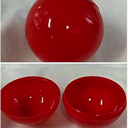 ลูกบอลออกรางวัล (สีแดง) ขนาด7.5cm.