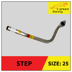 คอท่อ Suzuki STEP/ HAYATE 🔩 Stainless steel แท้ เกรด 304 หนา: 1.2 มิลลิเมตร Size 25 m.m. ราคา 350 บาท