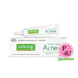 Smooth-E Acne Hydrogel 7G สมูท อี แอคเน่ ไฮโดรเจล 7 กรัม สูตร Maximum Strength เจลแต้มสิว สิวอักเสบ