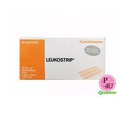 Leukostrip เทปปิดแผล โดยไม่ต้องเย็บแผล ขนาด 6.4X76MM 50ซอง [1กล่อง]