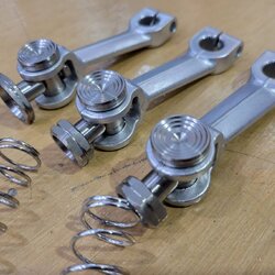 มือลิงเบรคหลังพร้อมสปริง GIORNO+ - เงิน- แดง- น้ำเงิน ราคา 550 บาท/ชุด