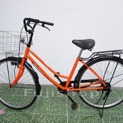 จักรยานแม่บ้านญี่ปุ่น - ล้อ 26 นิ้ว - ไม่มีเกียร์ - Affiche - สีส้ม [จักรยานมือสอง]