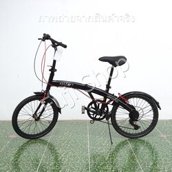 จักรยานพับได้ญี่ปุ่น - ล้อ 20 นิ้ว - มีเกียร์ - อลูมิเนียม - Wachsen - สีดำ [จักรยานมือสอง]