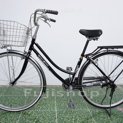 จักรยานแม่บ้านญี่ปุ่น - ล้อ 27 นิ้ว - ไม่มีเกียร์ - ไฟหน้าอัตโนมัติ - Maruishi - สีดำ [จักรยานมือสอง]