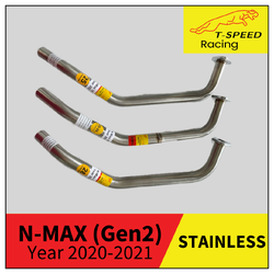 คอท่อ Yamaha N-MAX Gen 2 Year 2020-2021 🔩 Stainless steel แท้ เกรด 304 หนา: 1.2 มิลลิเมตร Size 25 m.m. ราคา 400 บาท Size 25-28 m.m. ราคา 450 บาท Size 28 m.m. ราคา 450 บาท