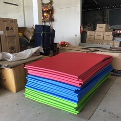 โฟมยางลอยน้ำสีสดต่างๆ หนา 40 mm.ขนาด130x240cm.