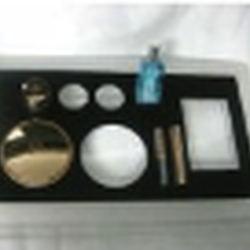 ถาดวางสินค้าเครื่องสำอาง เจาะไดคัดด้วยเครื่องเลเซอร์ ตามขนาดของสินค้า