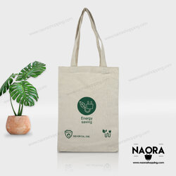 กระเป๋าสั่งทำ กระเป๋าผ้าแคนวาส ทรงแบน