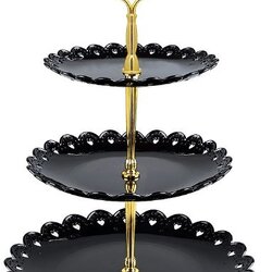 ชั้นวางคัพเค้กพลาสติก