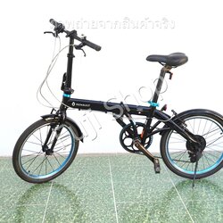 จักรยานพับได้ญี่ปุ่น - ล้อ 20 นิ้ว - มีเกียร์ - อลูมิเนียม - Renault Light 10 - สีดำ [จักรยานมือสอง]