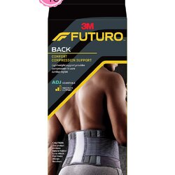 Futuro Deluxe Back Support ฟูทูโร่ อุปกรณ์พยุงหลังสีดำปรับกระชับได้