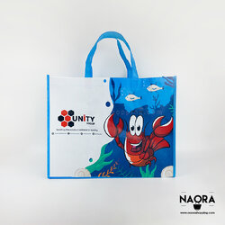 กระเป๋าสั่งทำ กระเป๋าสปันบอนด์ แบบเคลือบลามิเนต ทรงกล่อง