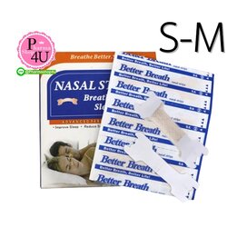 NASAL STRIPS SLEEP BETTER (ขนาด S-M) 1กล่อง/30ชิ้น