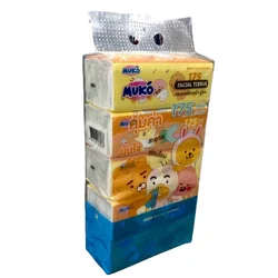 Muko มูโกะ ทิชชู่เช็ดหน้า 175 แผ่น แพค 5