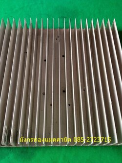แผ่นอลูมิเนียมระบายความร้อน ขนาด 24x25 ซม.ครีบสูง 3.5 ซม.