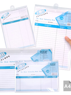 Hanging Sheet Protectors - Job Envelope