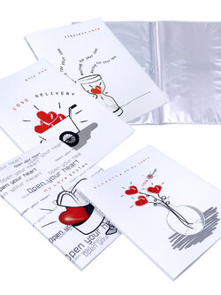 แฟ้มแคตตาล็อก A4 20ช่อง ปกลาย In My Heart