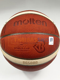 (ของแท้ 100%) ลูกบาส Molten รุ่น B7G5000-M3P หนังแท้ คุณภาพสูง เบอร์ 7 ลูกแข่ง World Cup