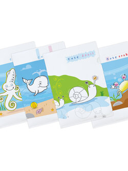 แฟ้มซอง A4 พิมพ์ลายสัตว์ทะเล