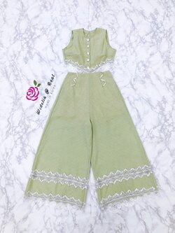 Janesuda Jumpsuit จั้มสูทขายาวสุดน่ารัก (เขียว)
