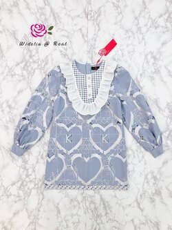 Kloset Dress เดรสแขนยาวแสนสวย (ฟ้า)