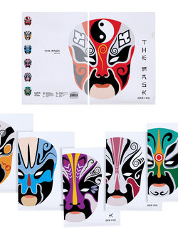 แฟ้มซอง A4 พิมพ์ลายหน้ากาก