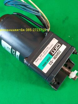 มอเตอร์เกียร์ Oreintal moter ขนาด 6W ใช้ไฟ 100V ความเร็วรอบ 155 รอบต่อนาที มีหม้อแปลงให้